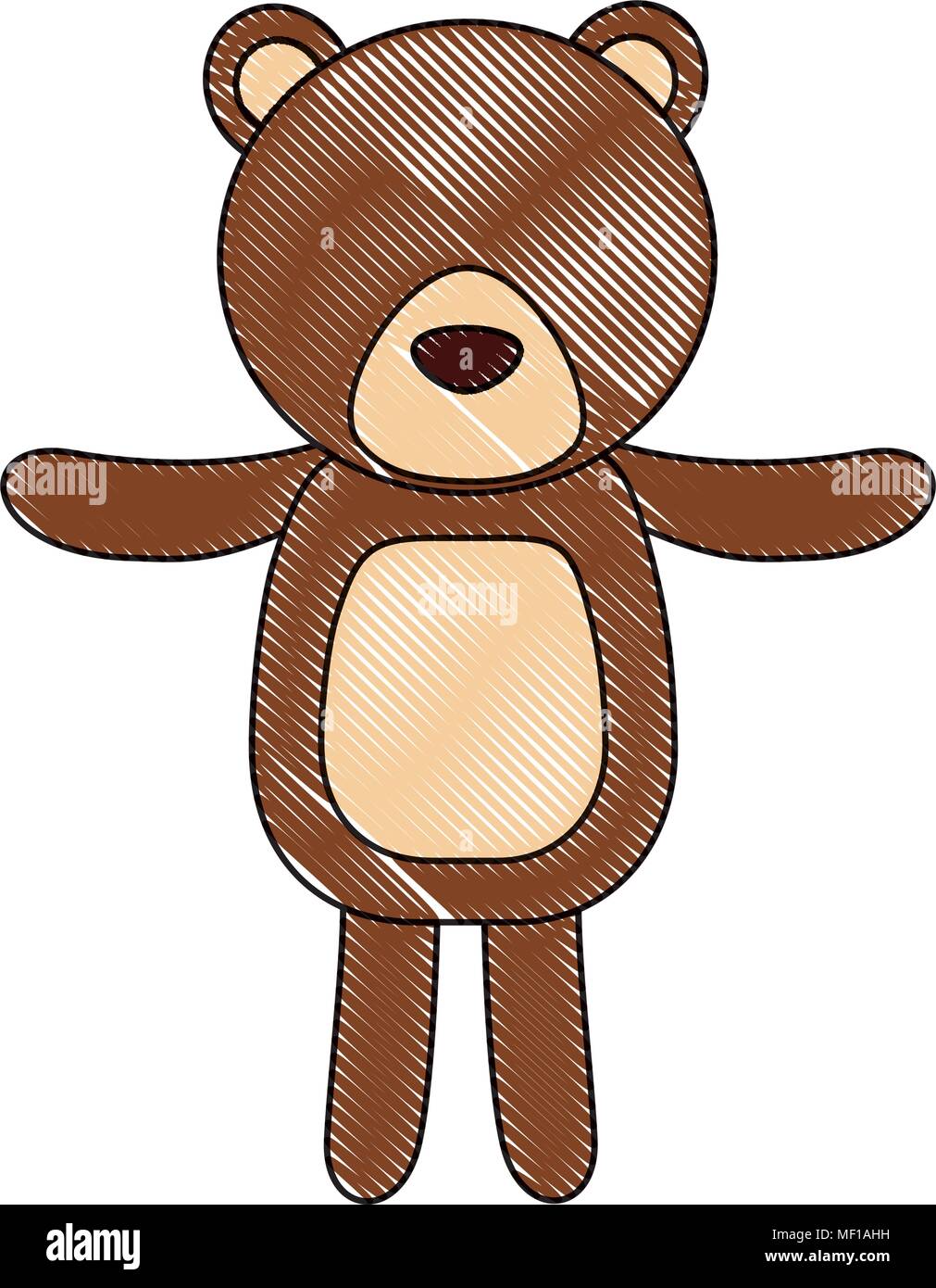 cute teddy bear childish isolated icon Stock Vector Image & Art - Alamy