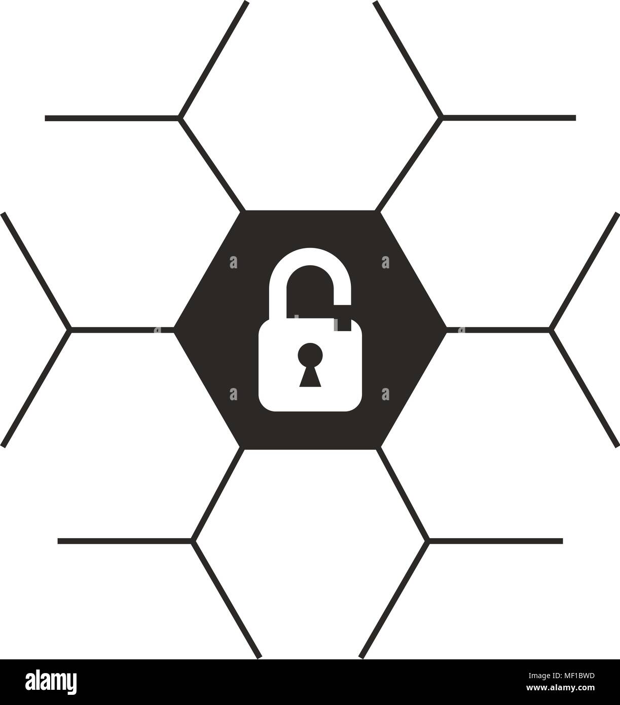 safe secure padlock icon Stock Vector Image & Art - Alamy