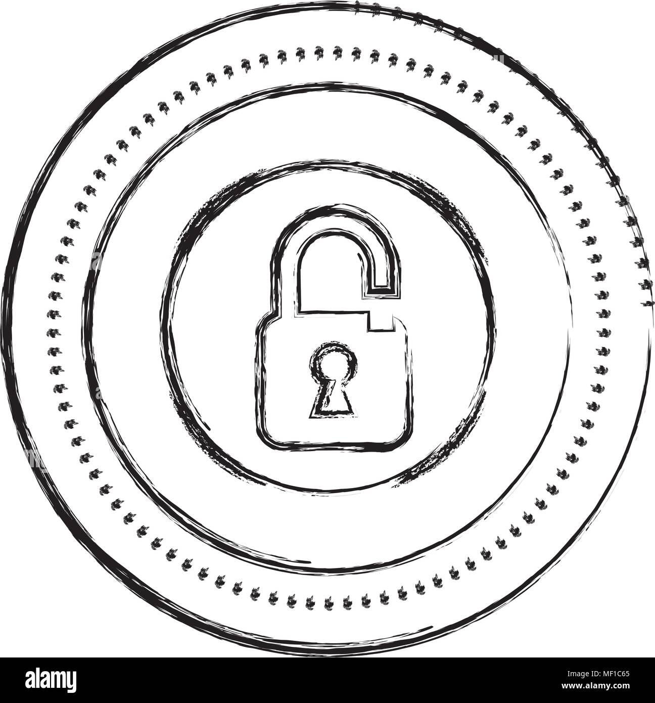 safe secure padlock icon Stock Vector Image & Art - Alamy