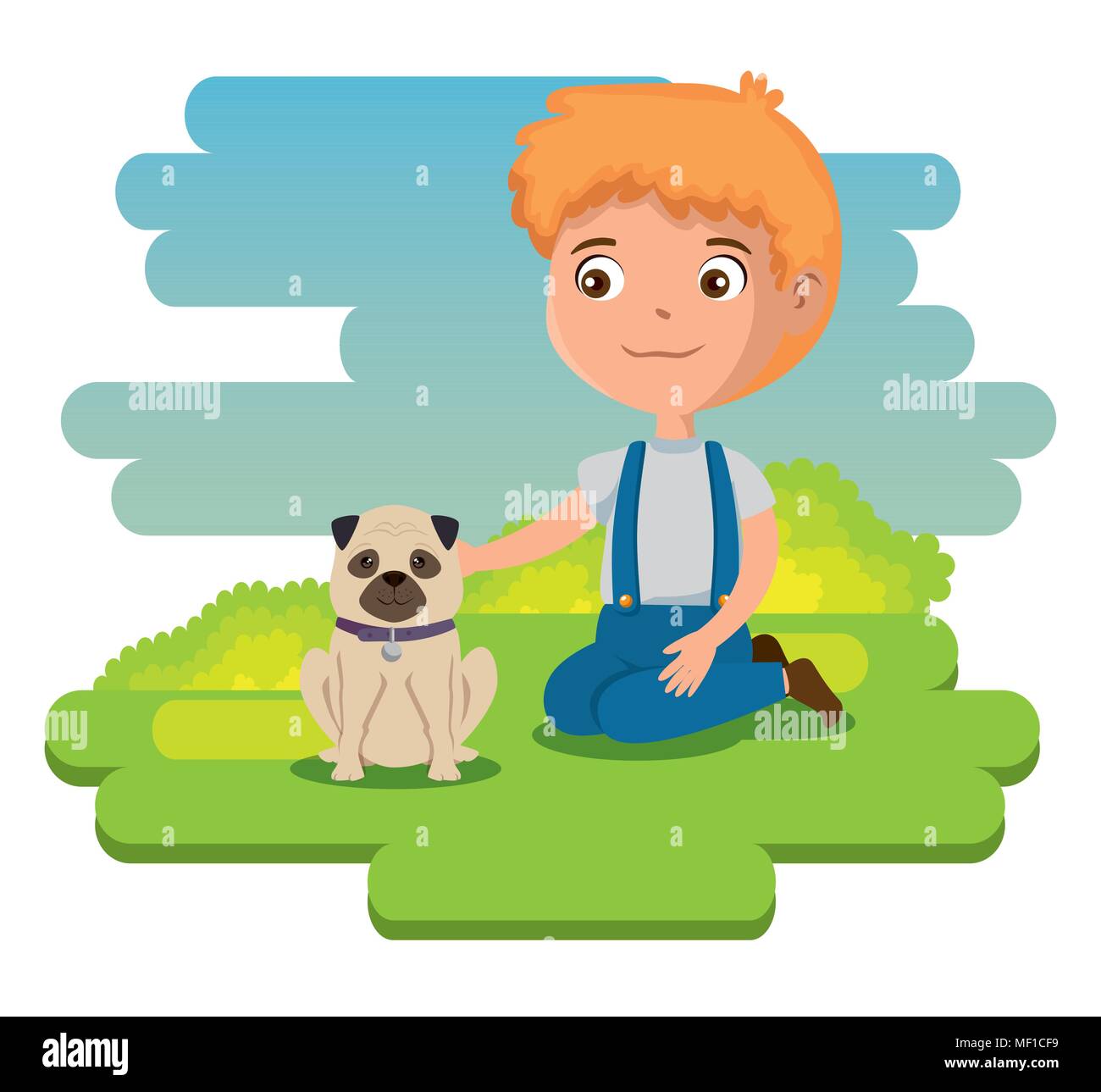 little boy happy character Stock Vector Image & Art - Alamy