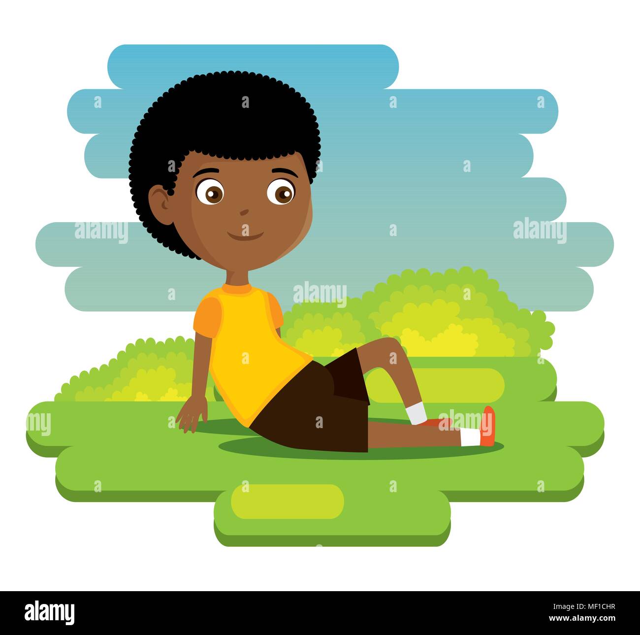 little boy happy character Stock Vector Image & Art - Alamy