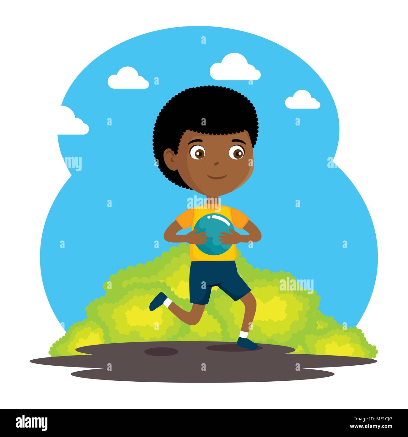 little boy happy character Stock Vector Image & Art - Alamy