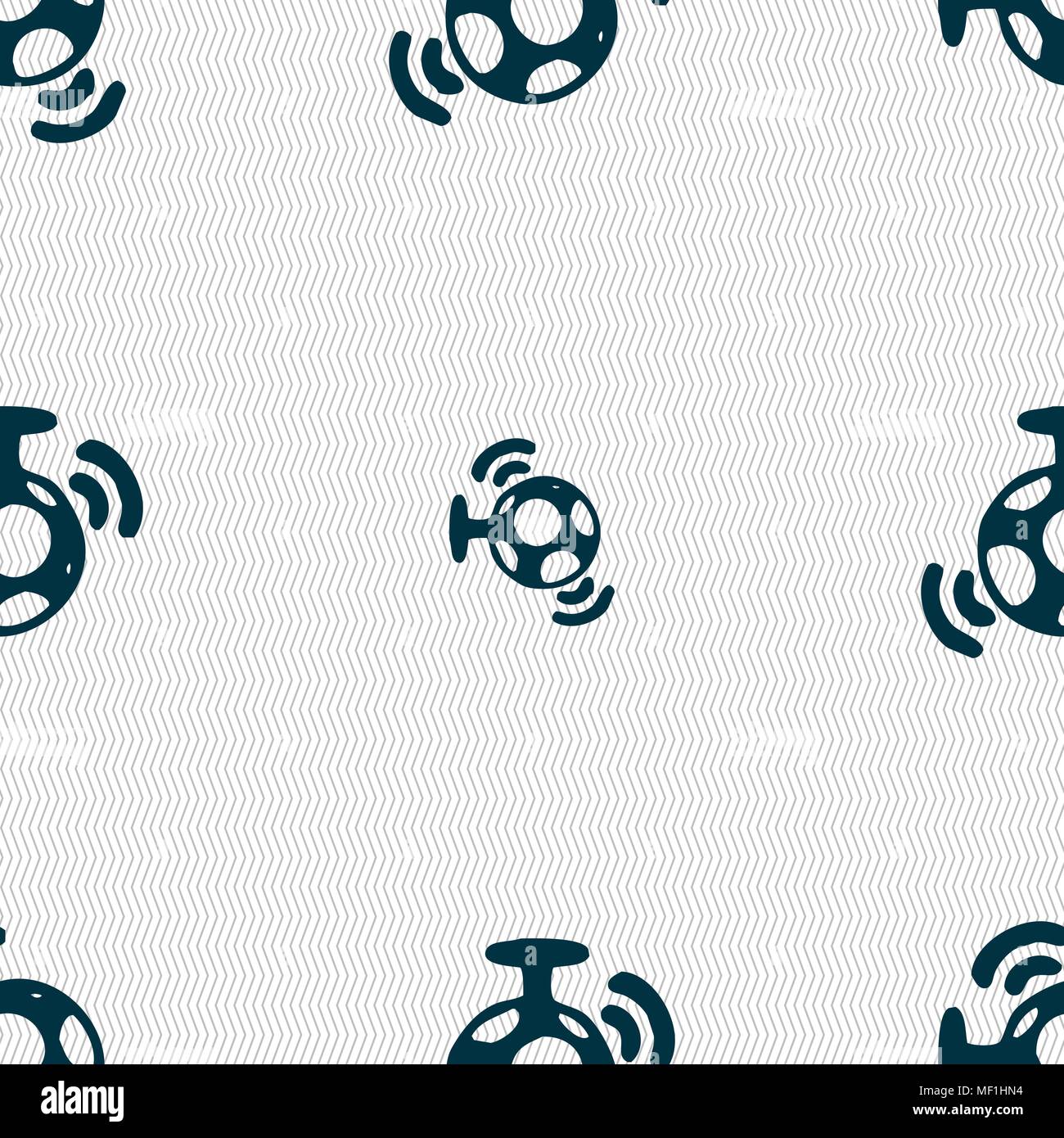 mirror ball disco icon sign. Seamless pattern with geometric texture. Vector illustration Stock Vector
