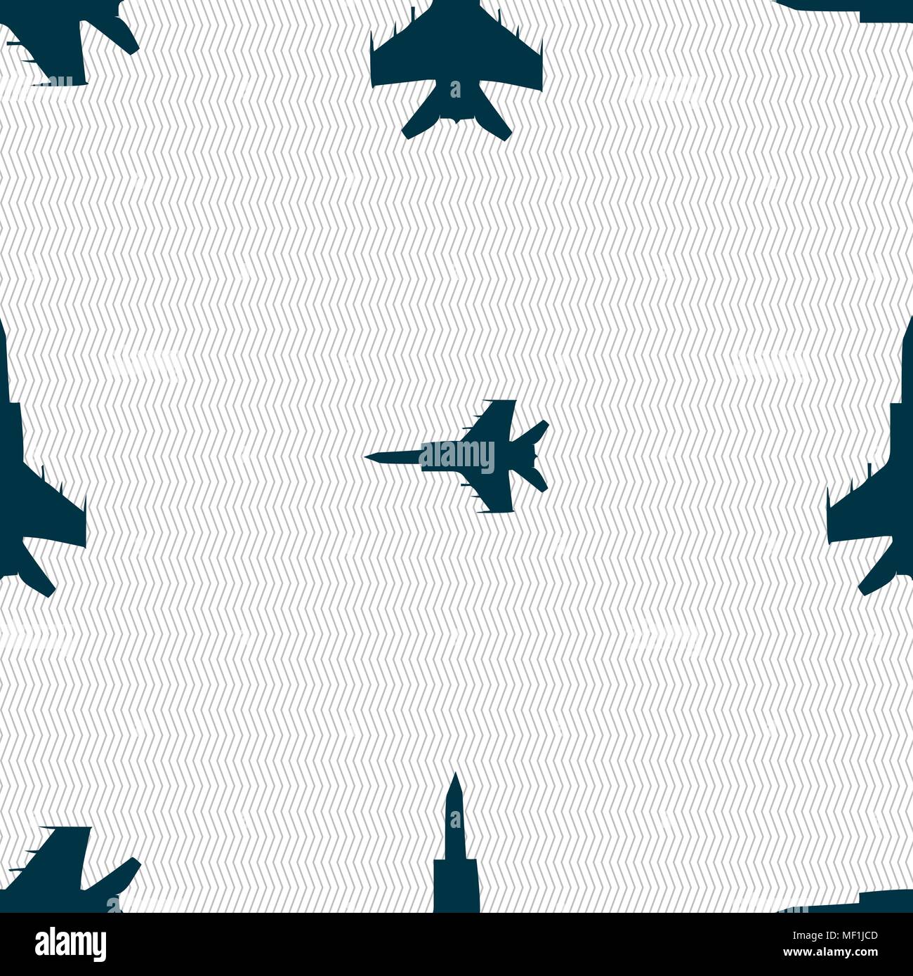 fighter icon sign. Seamless pattern with geometric texture. Vector ...