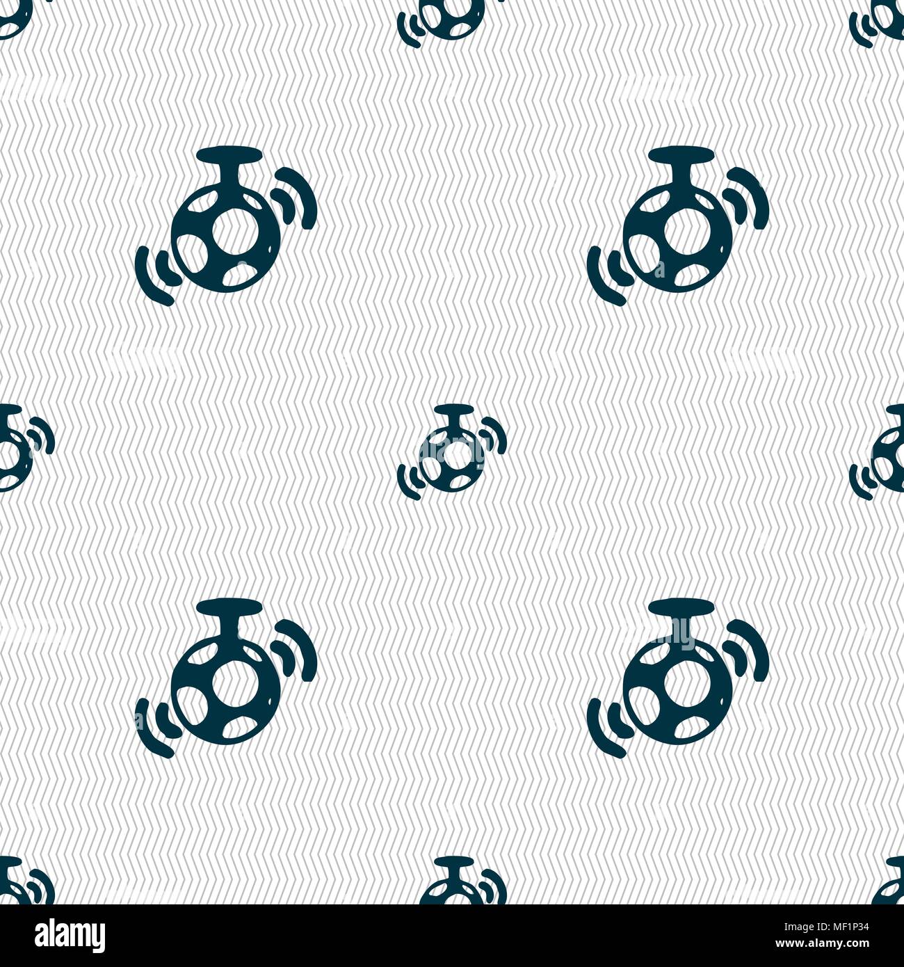 mirror ball disco icon sign. Seamless pattern with geometric texture. Vector illustration Stock Vector