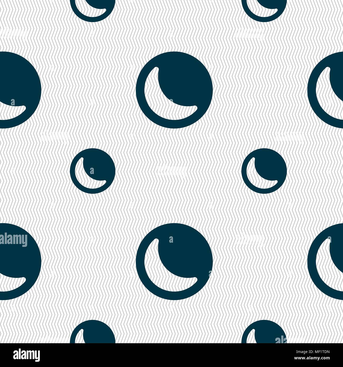 moon icon sign. Seamless pattern with geometric texture. Vector ...