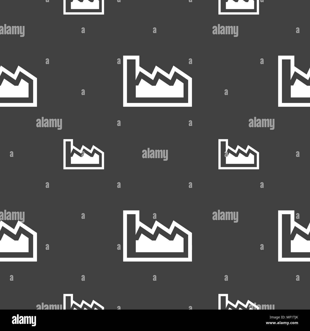 Chart icon sign. Seamless pattern on a gray background. Vector ...