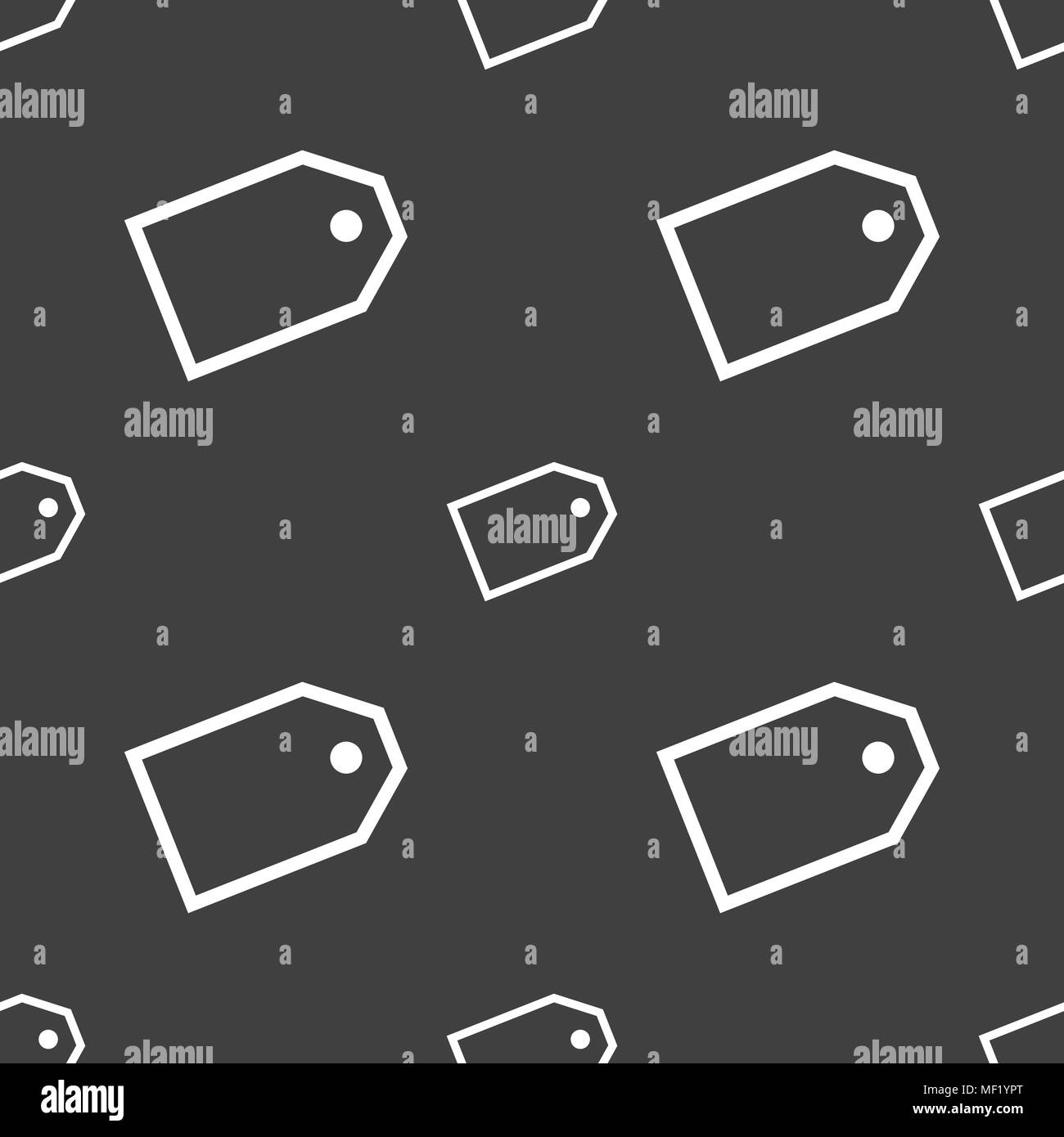 Web stickers icon sign. Seamless pattern on a gray background. Vector ...