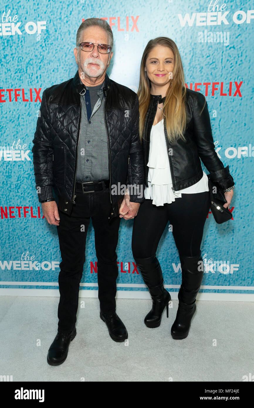 New York, NY - April 23, 2018: Ronnie Mund and Stephanie Carney attends