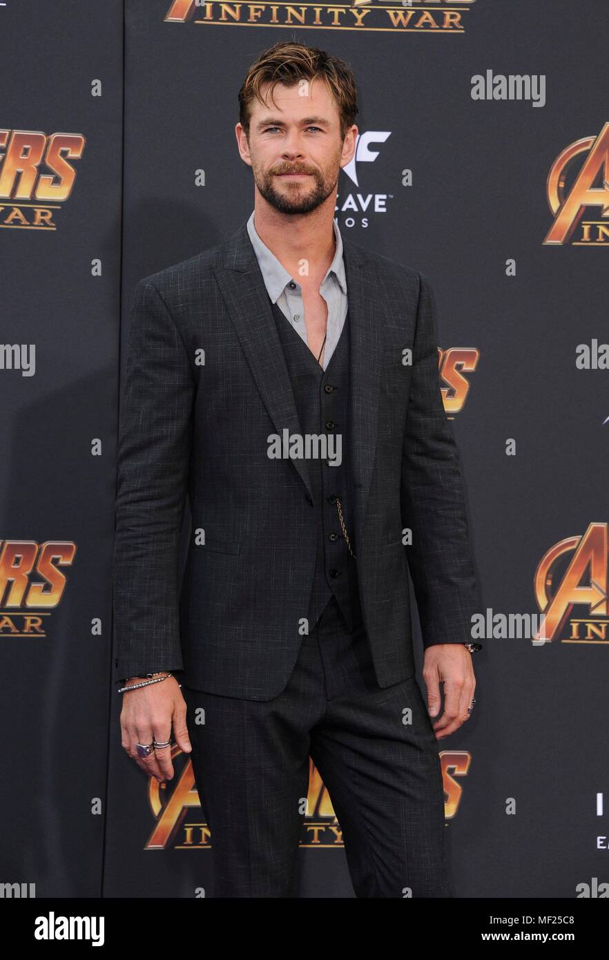 Chris Hemsworth at arrivals for AVENGERS: INFINITY WAR Premiere - Part 2, Hollywood, Los Angeles, CA April 23, 2018. Photo By: Elizabeth Goodenough/Everett Collection Stock Photo