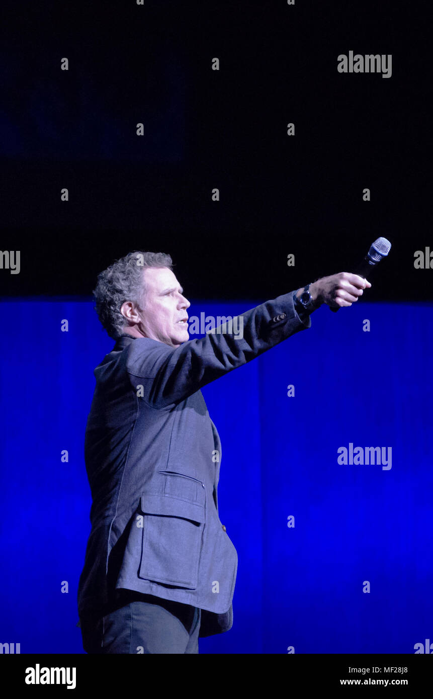 Las Vegas, USA. 24th Jan, 2011. Actor Will Ferrell talks to the crowd at CinemaCon about his new film Holmes and Watson on March 23rd, 2018 inside Caesars Palace in Las Vegas, NV. Credit: The Photo Access/Alamy Live News Stock Photo