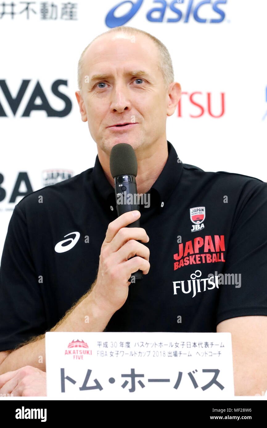 Ä Tom Hovasse (JPN), April 24, 2018 Basketball Japan Women's