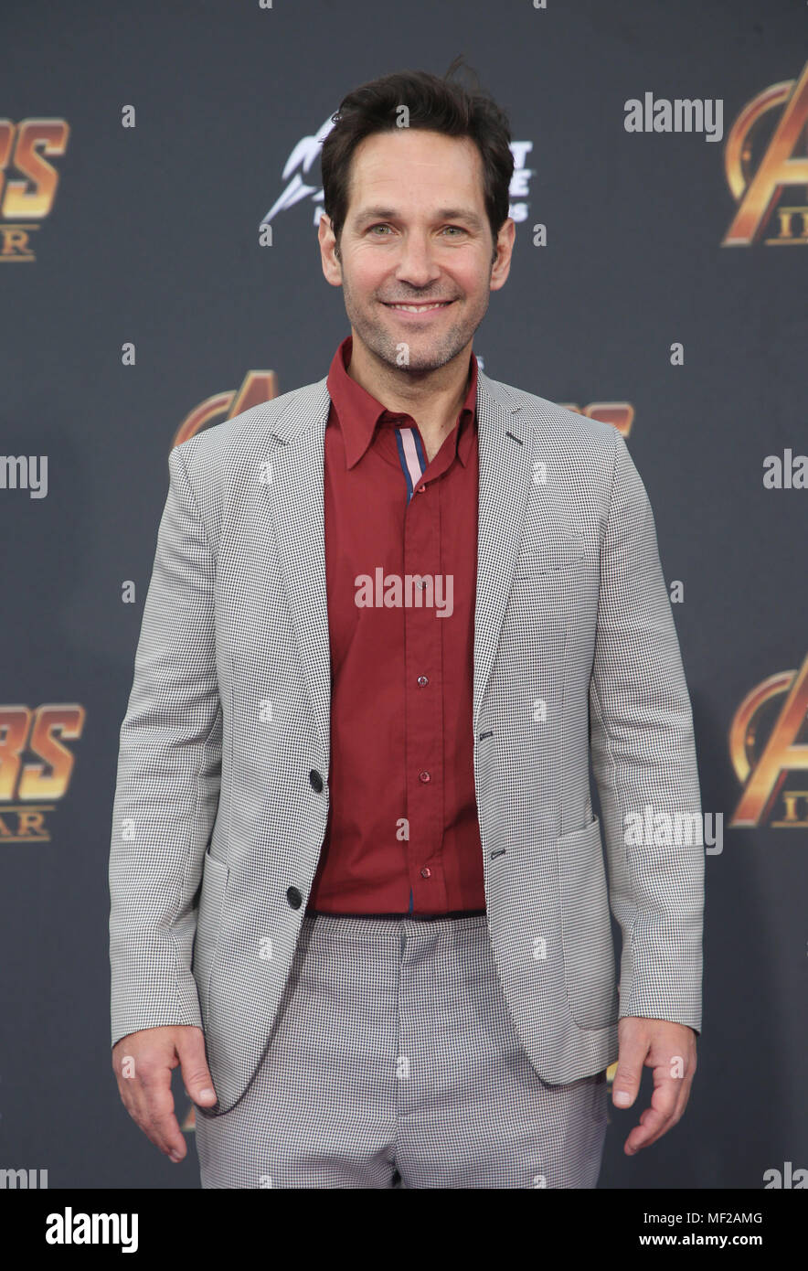 HOLLYWOOD, CA - APRIL 23: Paul Rudd, at the World Premiere of Avengers ...
