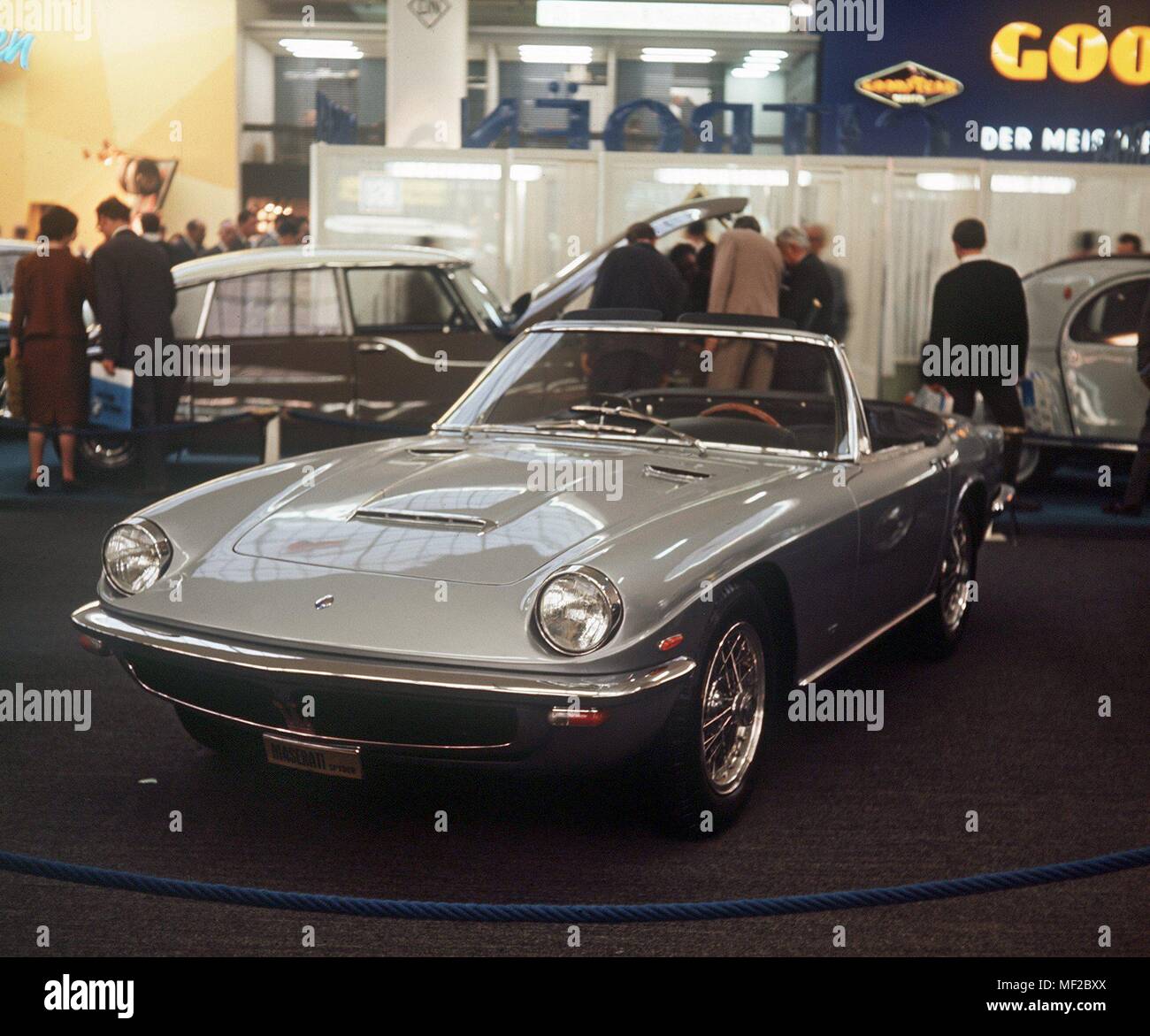 A Maserati 3700 GTI Due Posti at the International Motor Show in Frankfurt 1965. | usage worldwide Stock Photo