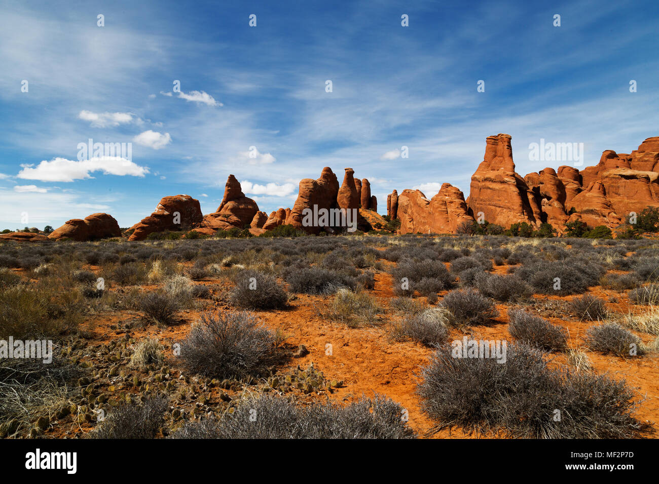 Hiking at arches national park hi-res stock photography and images - Alamy