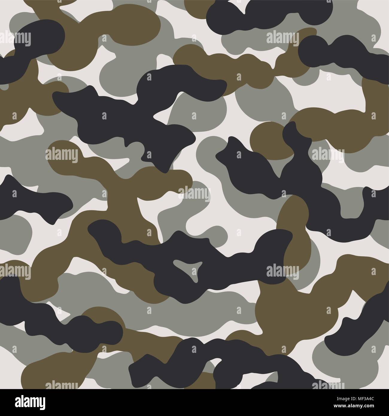 Camouflage seamless pattern. Vector illustration. Military camouflage background Stock Vector