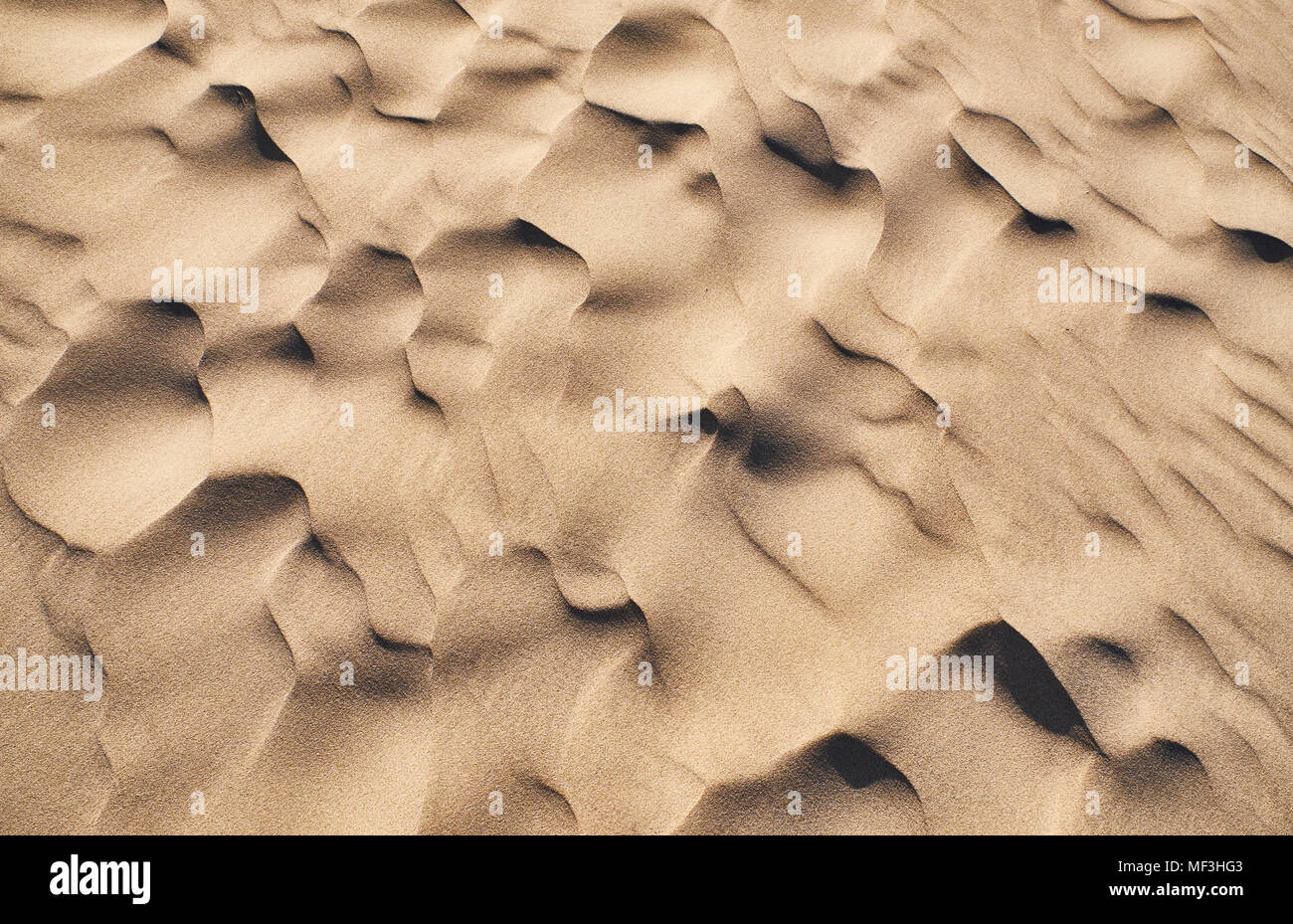 Italy, Sardinia, Porto Pino, dune, sand, ripple marks Stock Photo