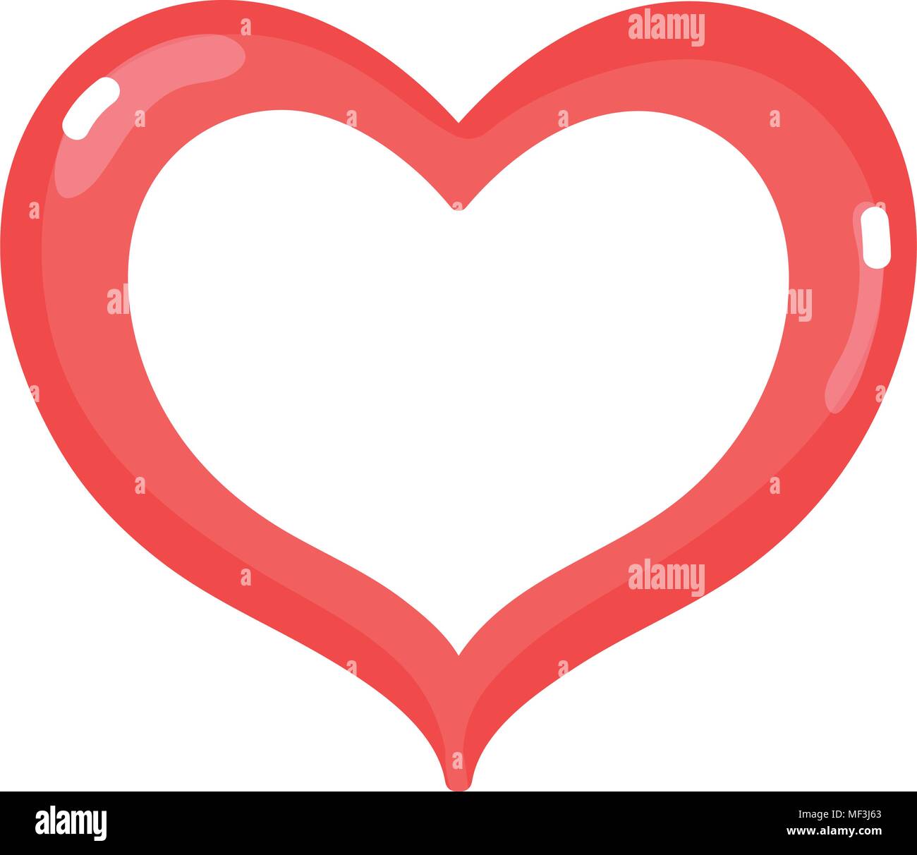 heart design symbol of love and passion vector illustration Stock ...