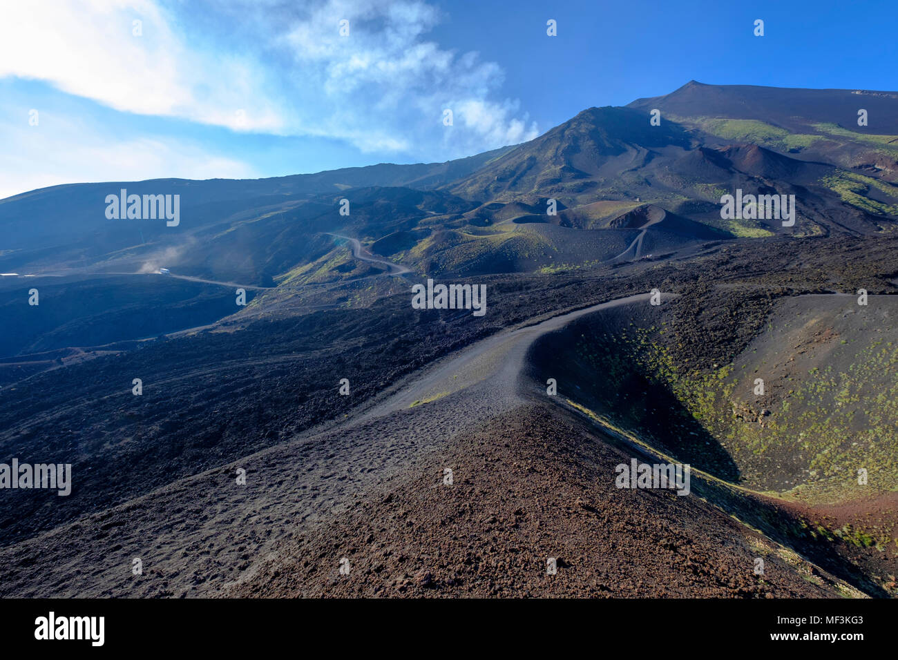 Vulkan Ätna, Provinz Catania, Silzilien, Italien, Stock Photo