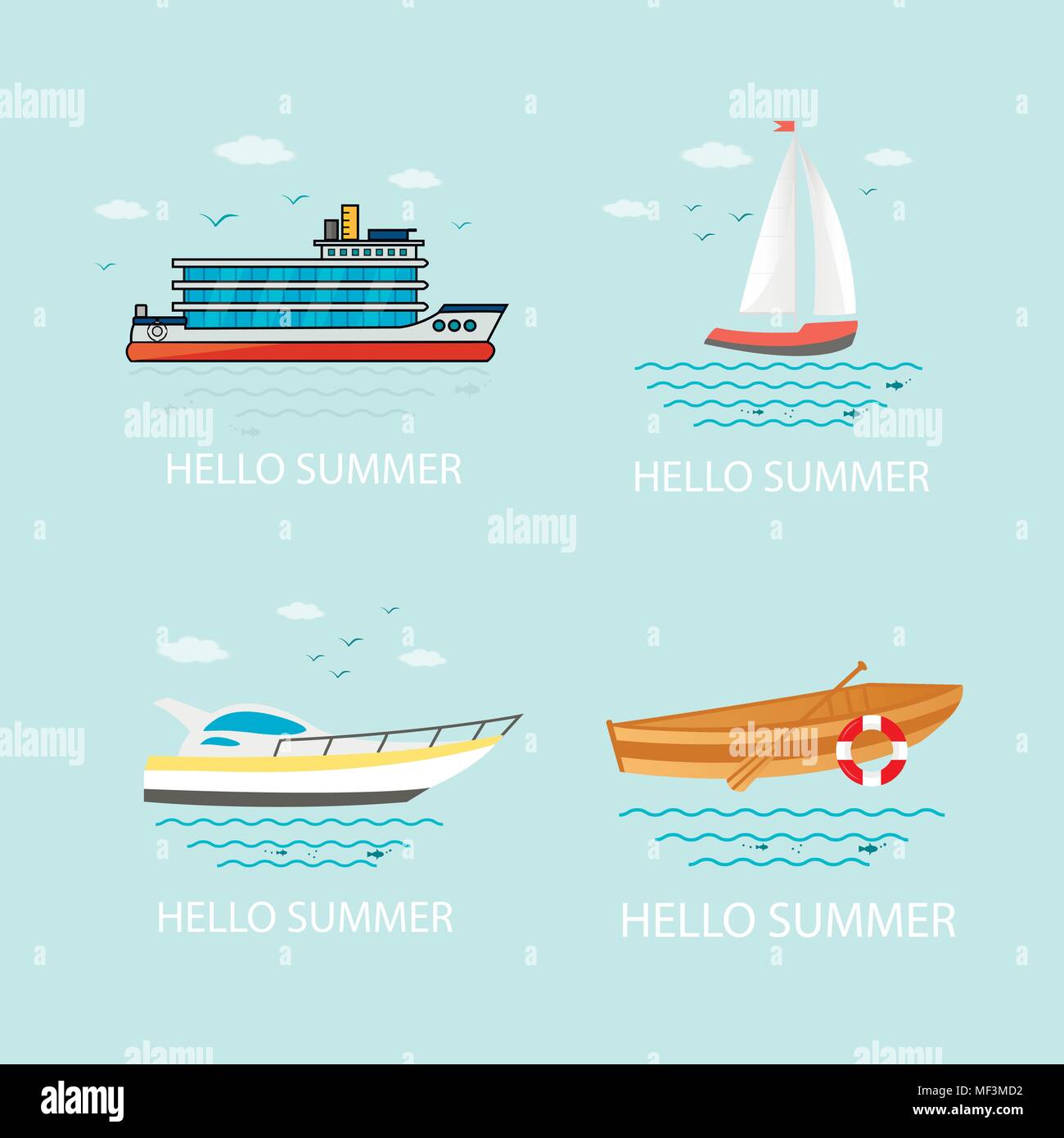 Vector speed boat Stock Vector by ©Danussa 118517760