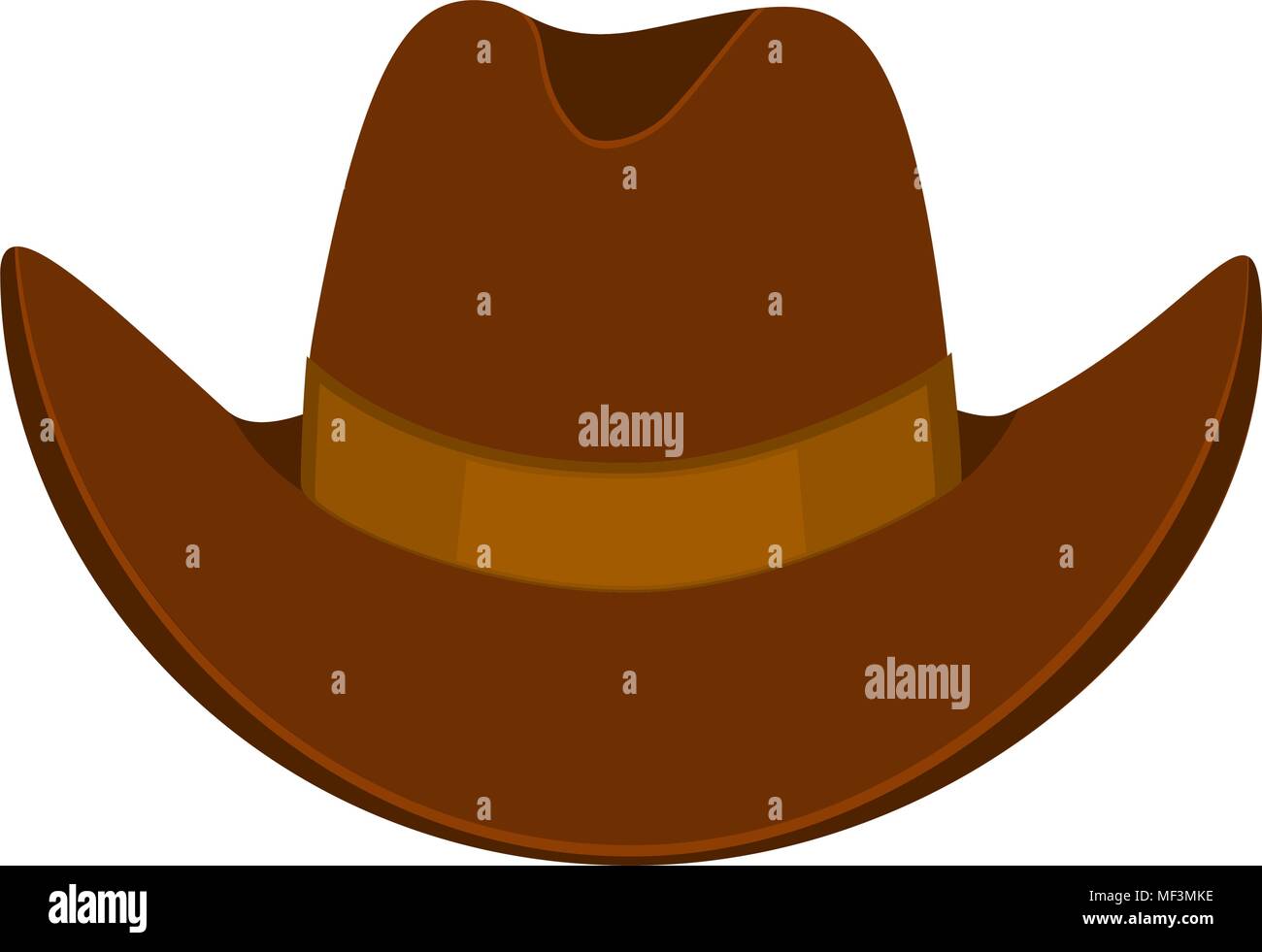Colorful cartoon cowboy hat Stock Vector