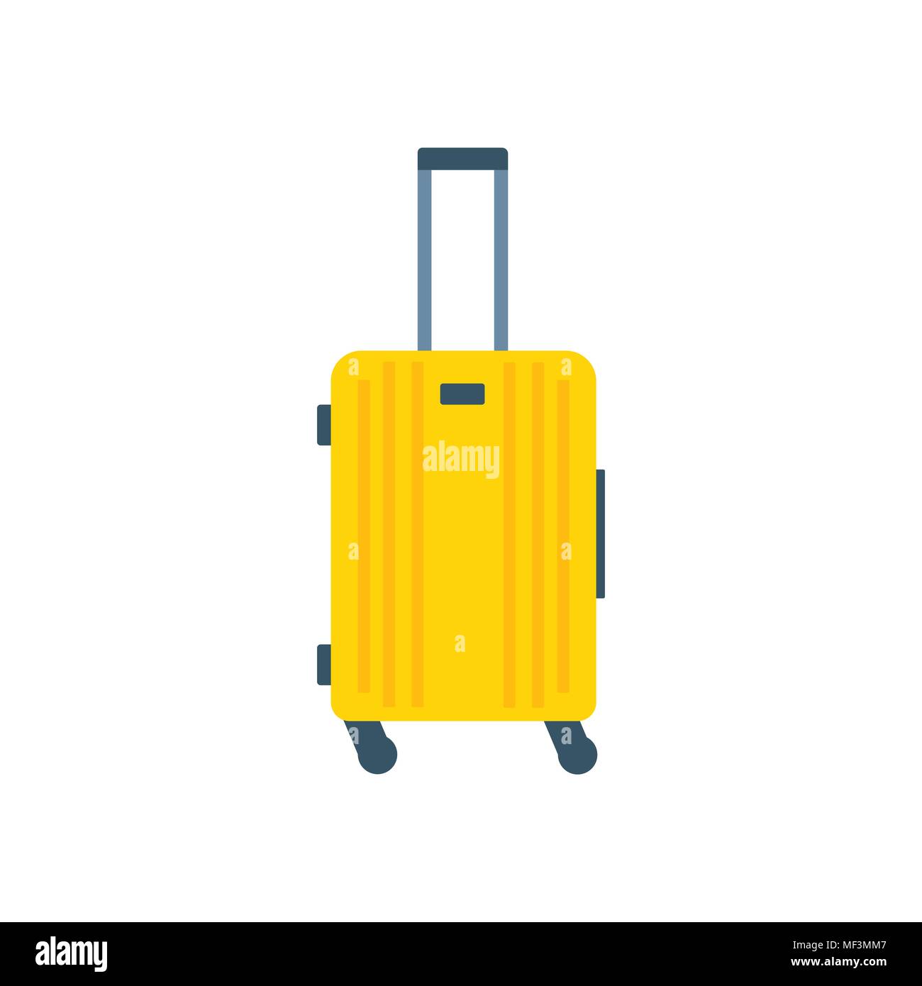 Object of baggage, luggage, suitcase isolated on white background. Flat ...