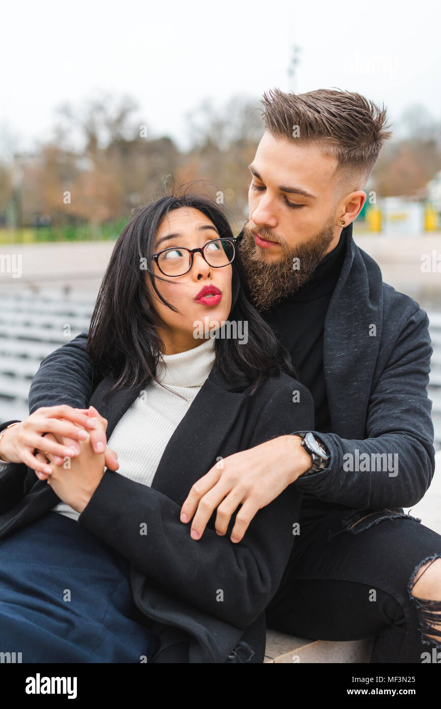 Portrait of young couple Stock Photo