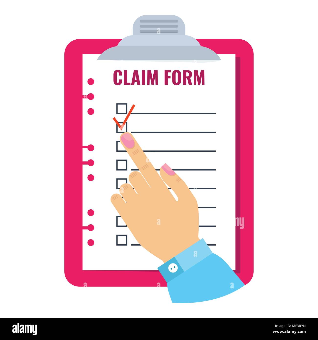 claim-form-blank-stock-vector-image-art-alamy