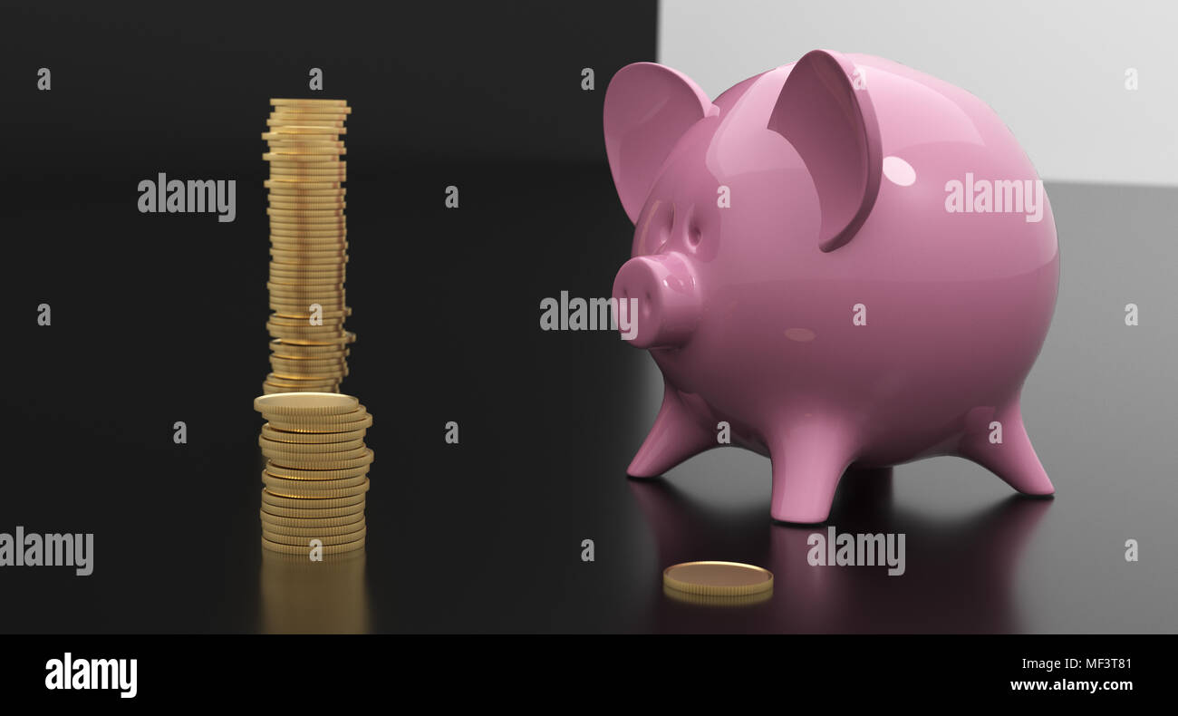 realistic piggy bank