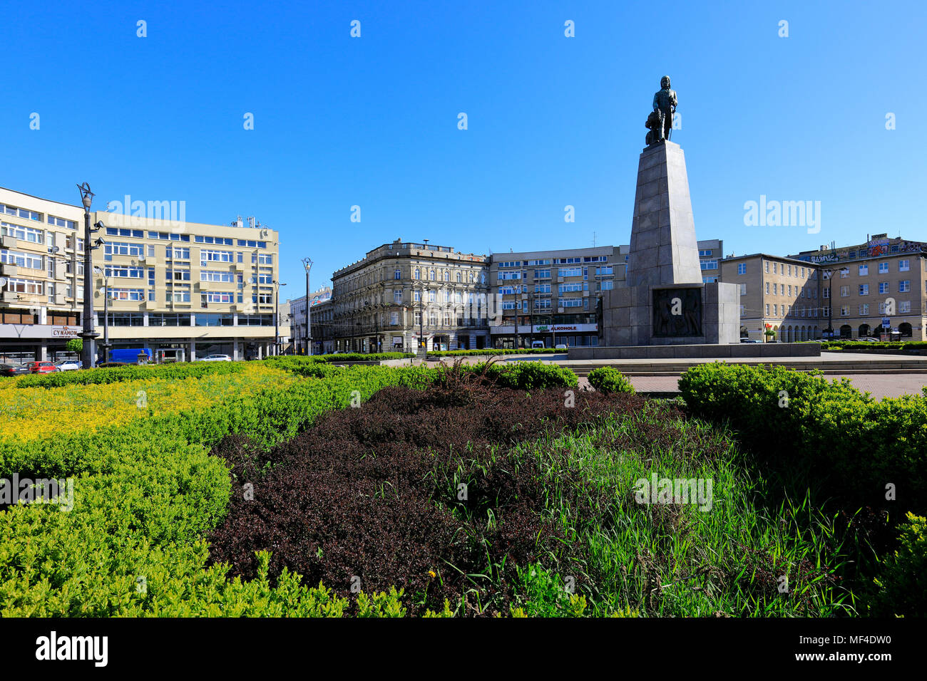 Lodz, Lodzkie / Poland 2018/04/19 Historic quarter of Lodz and
