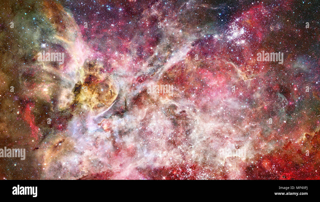 Night sky with stars and nebula. Elements of this image furnished by ...