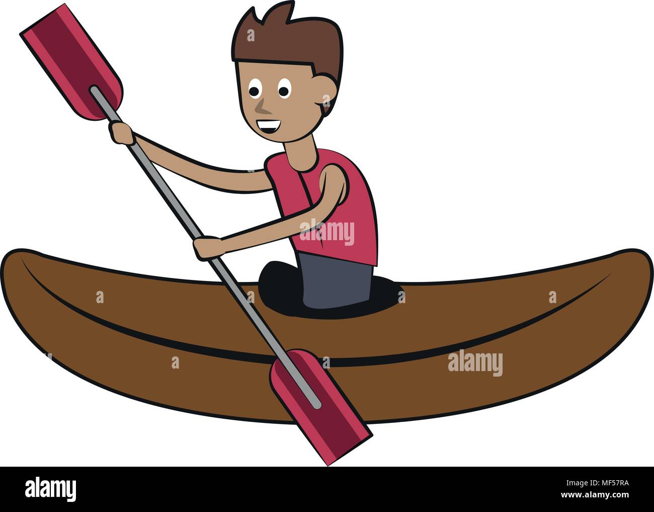 Kayaking Water sport Stock Vector Image & Art - Alamy
