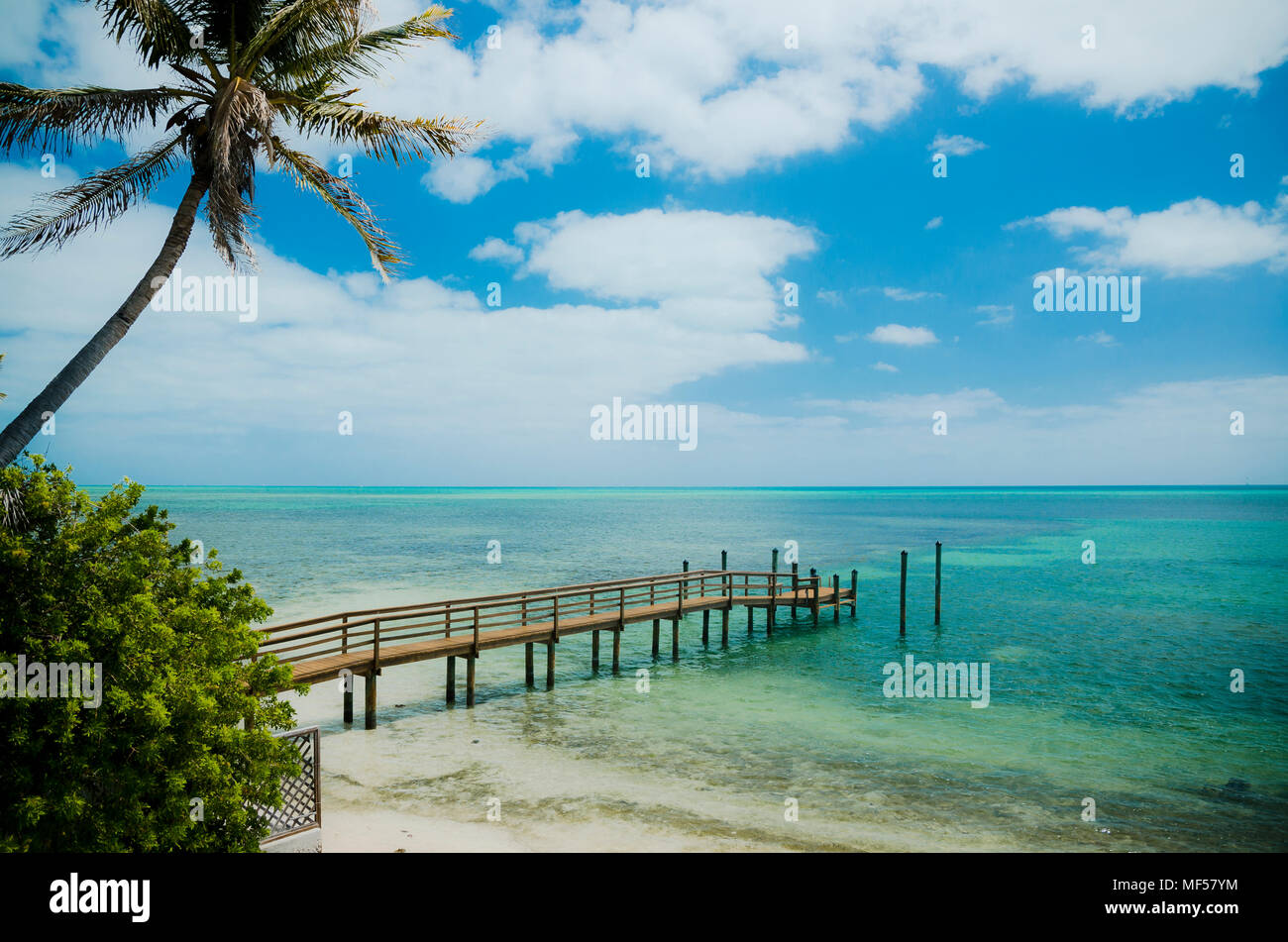 USA, Florida Keys, boardwalk Stock Photo