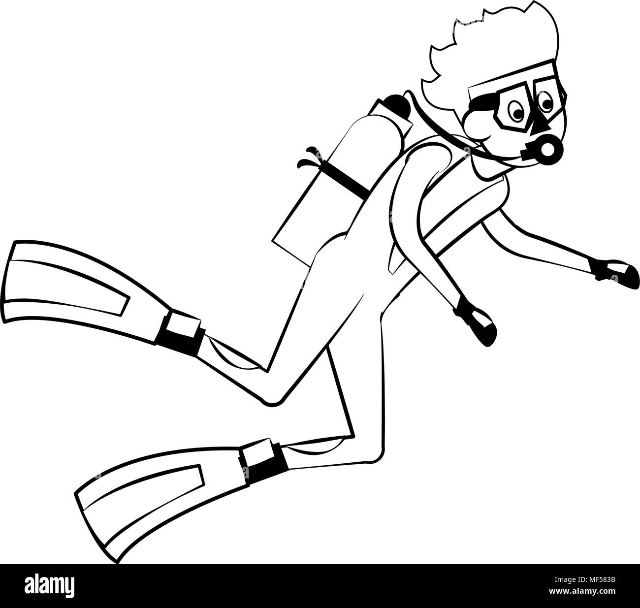 Man Diving Into Water Black and White Stock Photos & Images Alamy