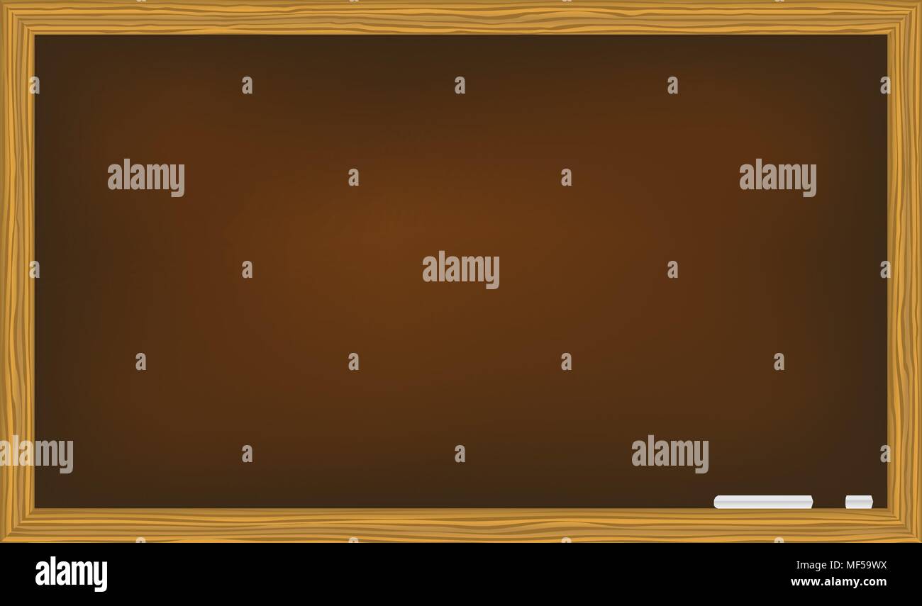 blackboard isolated on white background vector illustration. Stock Vector