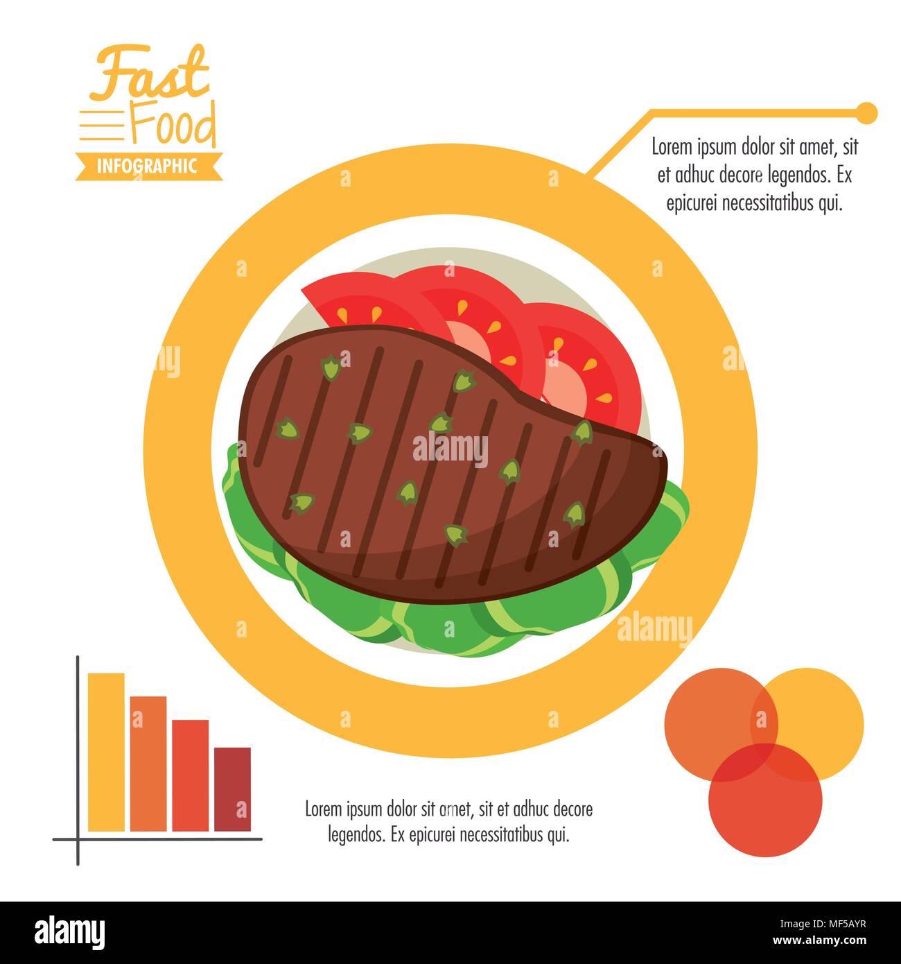 Fast food infographic design Stock Vector Image & Art - Alamy