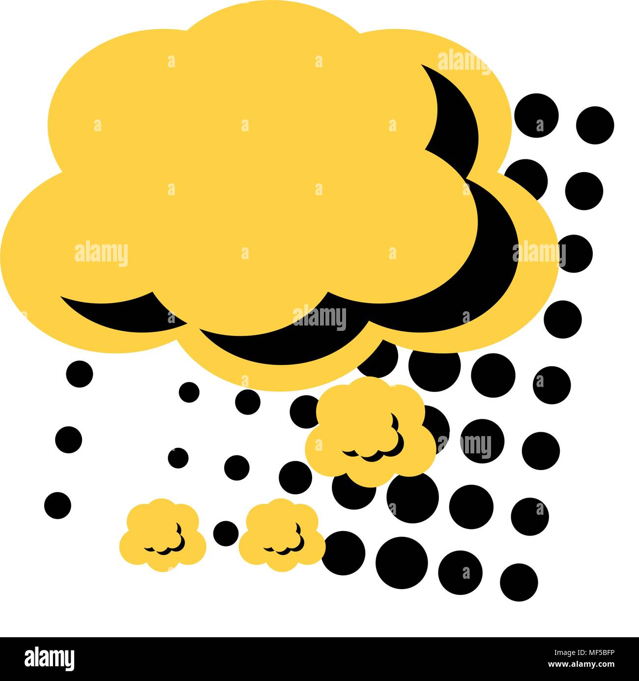 speech cloud icon over white background, pop art style. vector ...