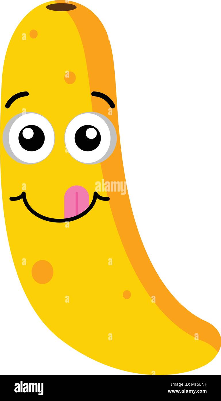 Happy banana emoticon Stock Vector Image & Art Alamy