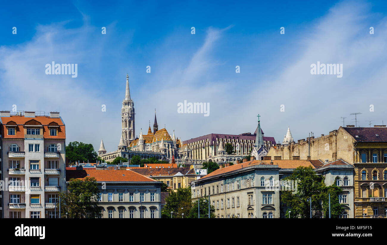 Architecture of the Buda Side, Budapest Stock Photo - Alamy