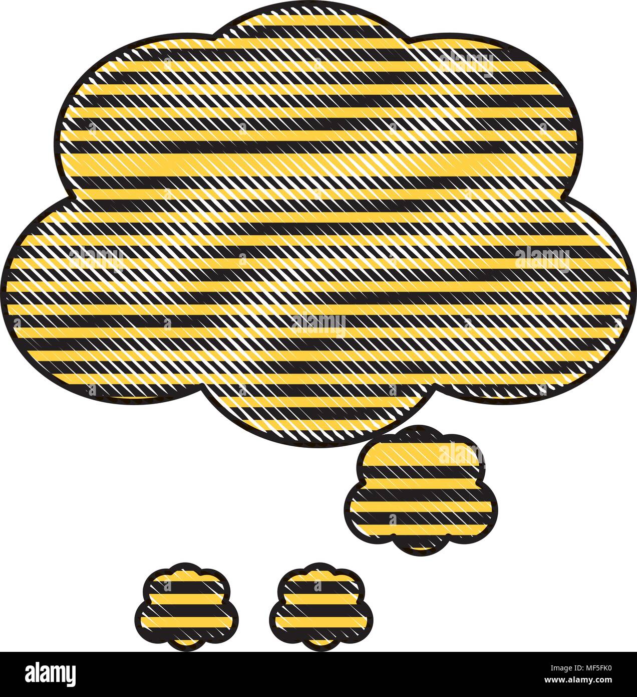 striped speech cloud icon over white background, vector illustration ...