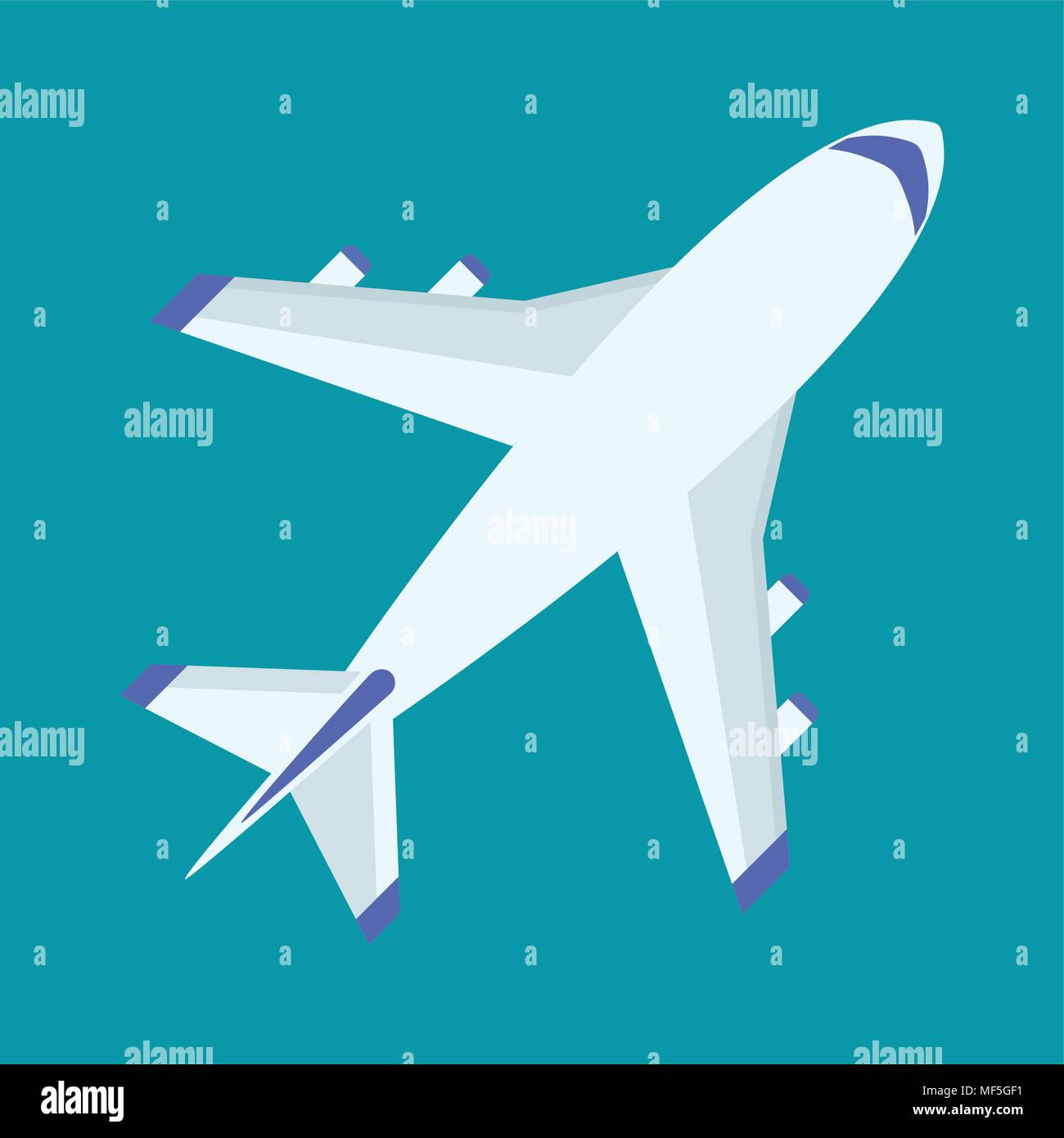 airplane flat icon Stock Vector Image & Art - Alamy