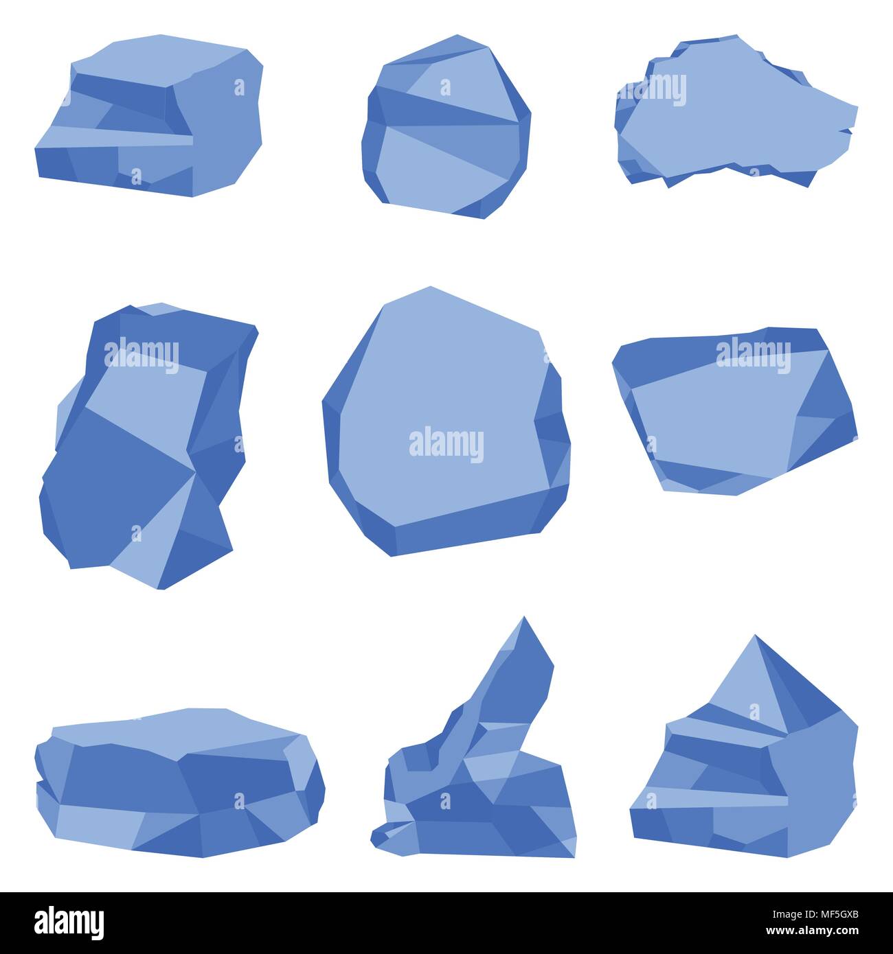 stones blue color set Stock Vector Image & Art Alamy