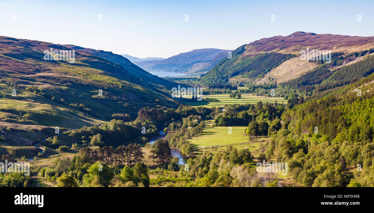 United Kingdom, Scotland, Highland, near Dundonnell, Little Loch Broom Stock Photo