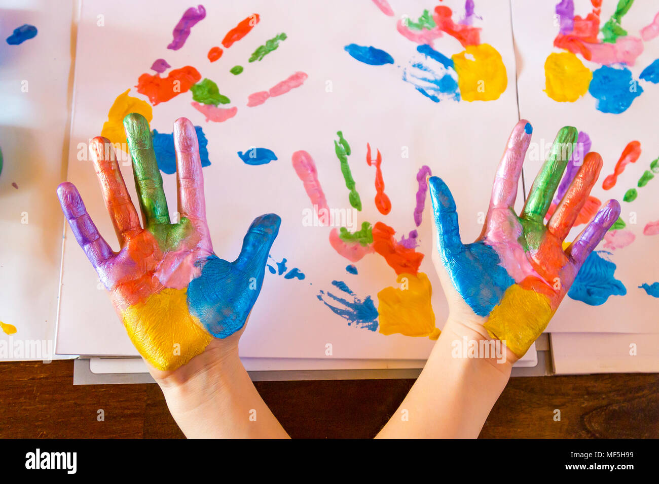 Finger paint hi-res stock photography and images - Alamy