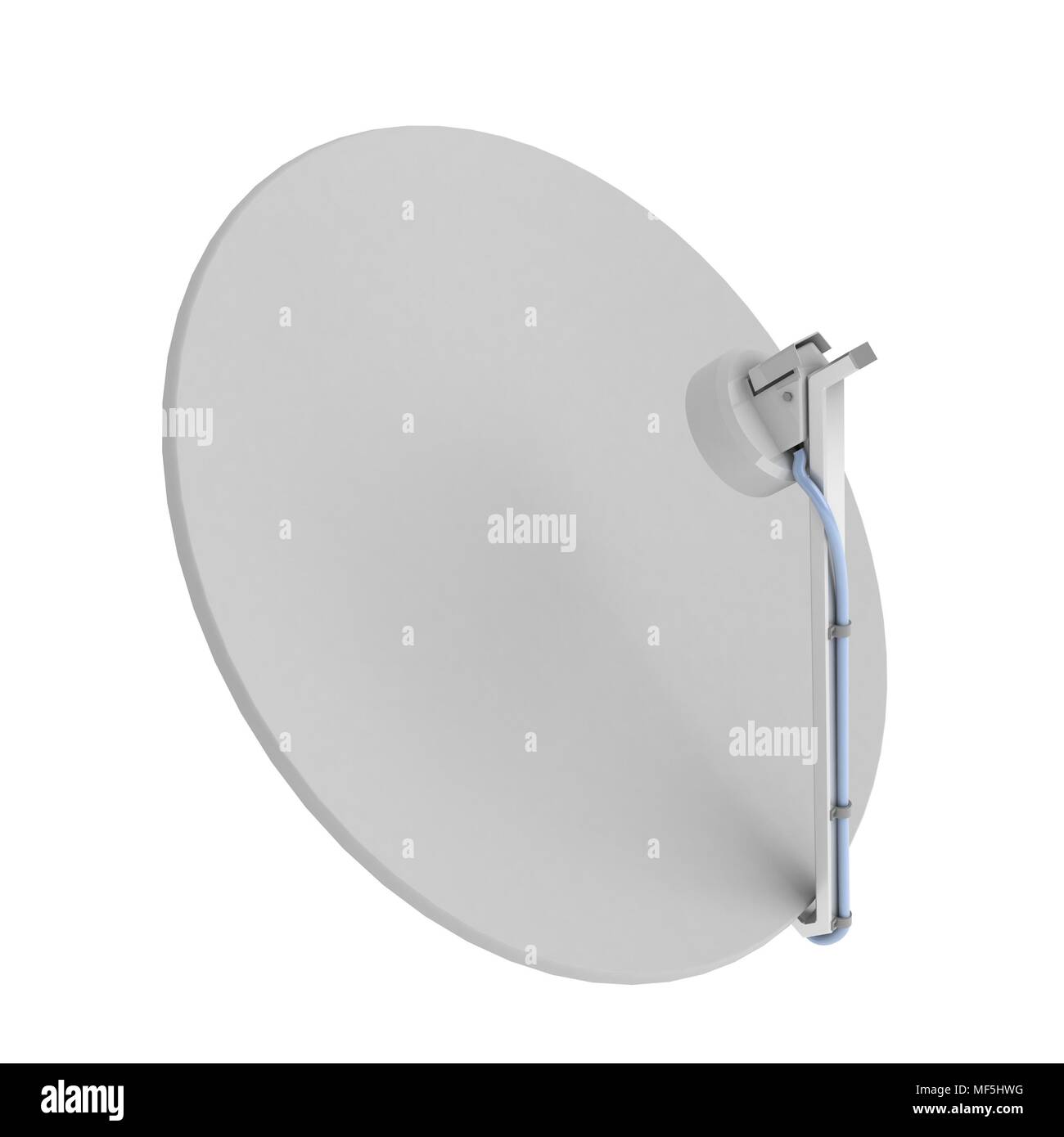 3d satellite dish, over white, isolated Stock Photo