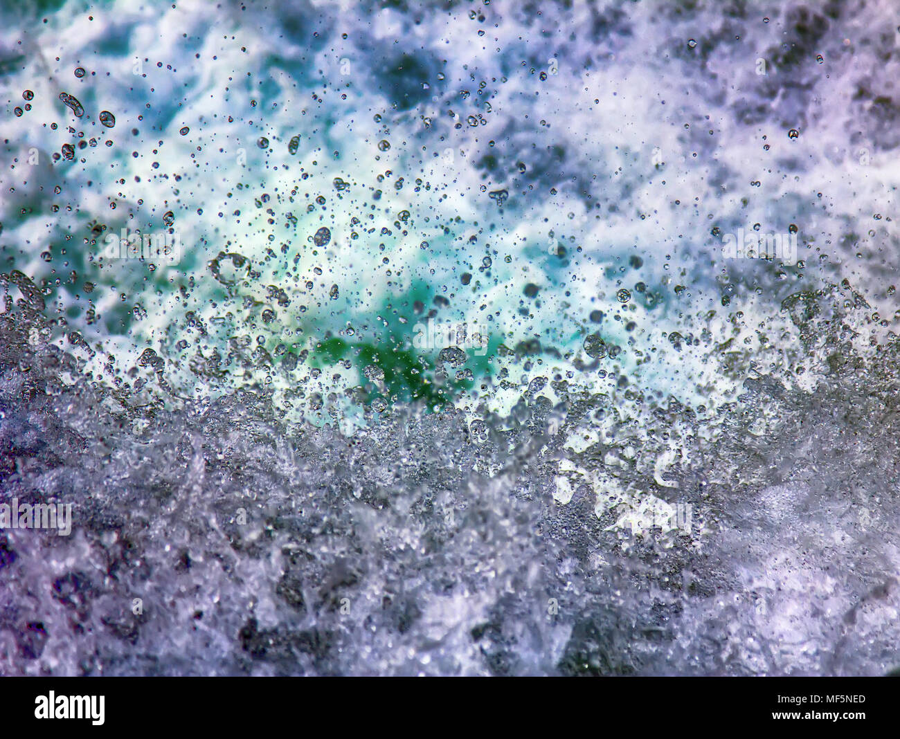 The waters of chaos. Seething, fluid, boiling, foaming, splashing water