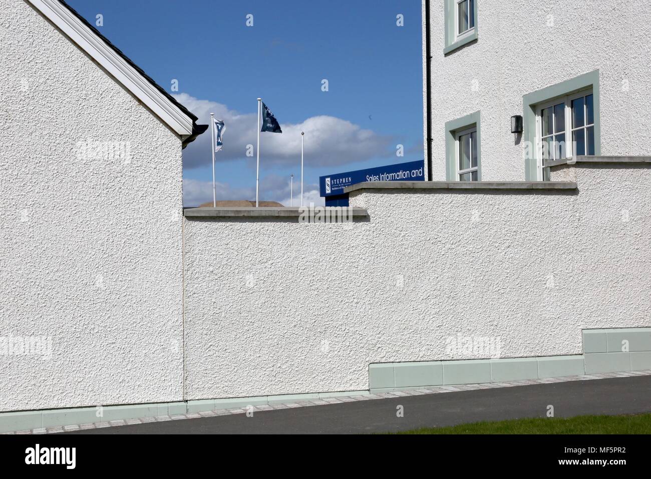 A show home property at Chapelton, Aberdeenshire Stock Photo