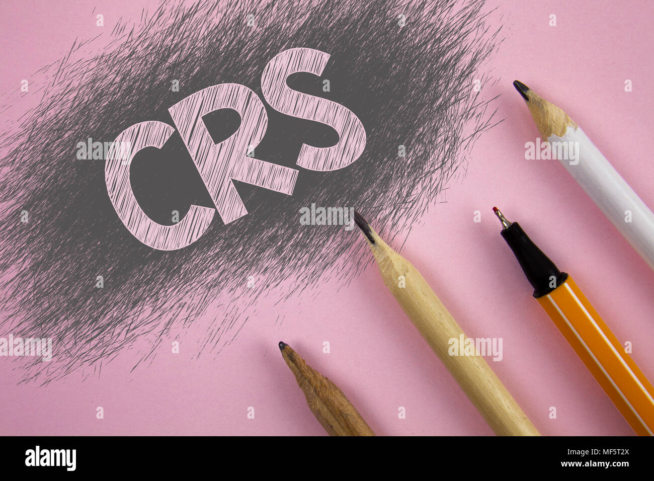 Text sign showing Crs. Conceptual photo Common reporting standard for ...