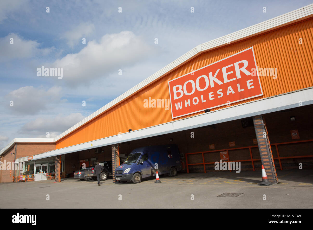 Booker Wholesale signage Stock Photo