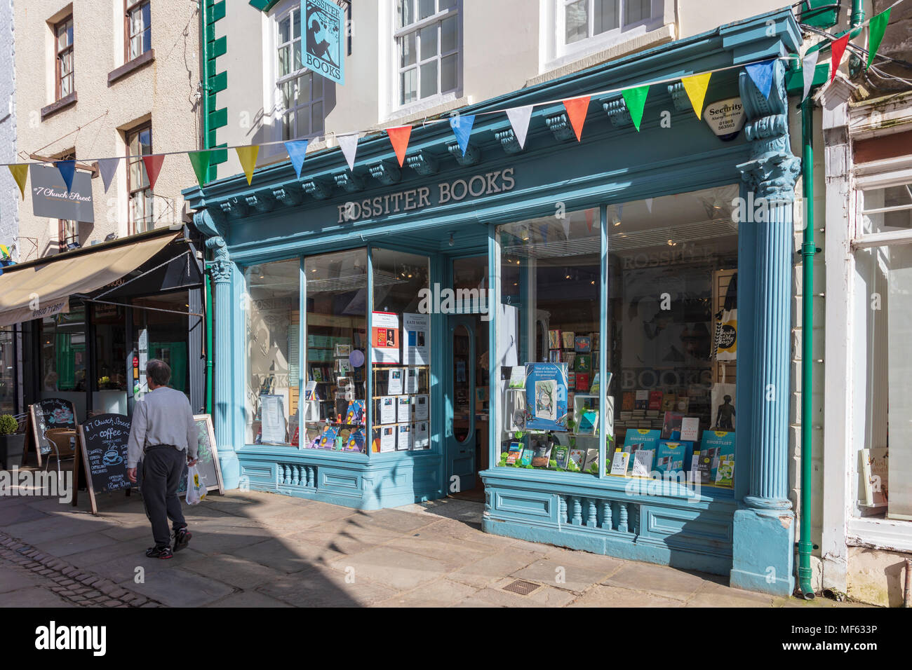 Shops on the attractive Church Street, a paved shopping area in